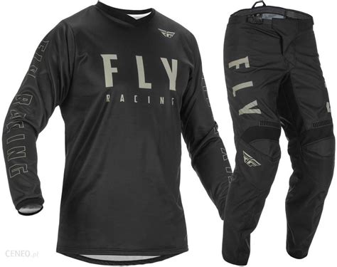 Odzież motocyklowa Fly Komplet Strój Cross Enduro Atv Black F16 Czarny