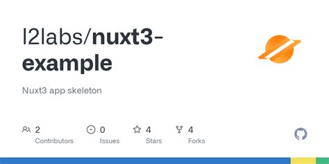 GitHub L2labs Nuxt3 Example Nuxt3 App Skeleton