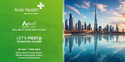 Arab Health 2024 Advin Health Care Dubai 29 January To 1 February