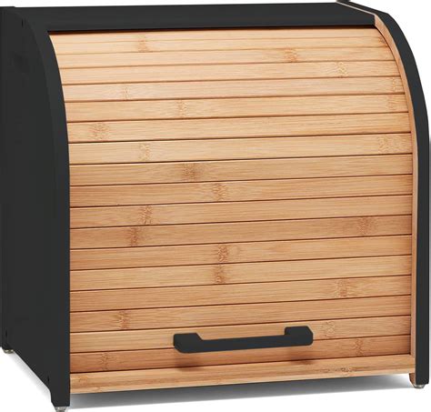 Red Barrel Studio® Bamboo Double Layer Bread Box For Kitchen Countertop