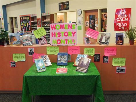 Womens History Month Display At Front Circulation Desk Area Famous