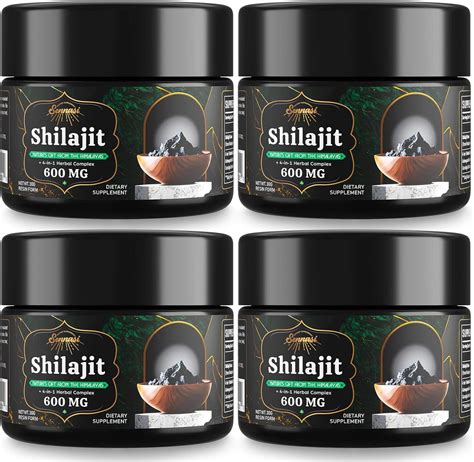 Amazon 600 MG Shilajit Pure Himalayan Organic Shilajit Resin