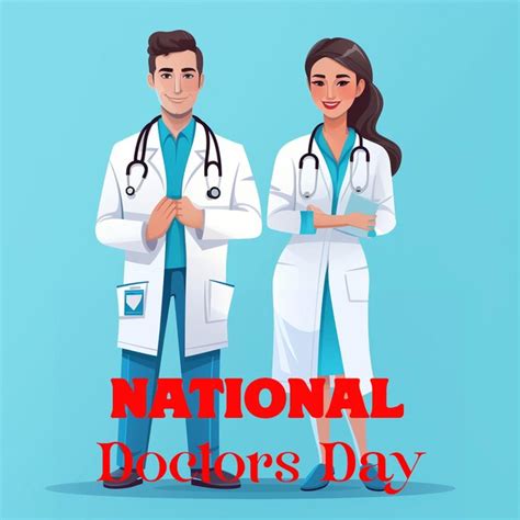 Premium Photo Realistic National Doctors Day Background With