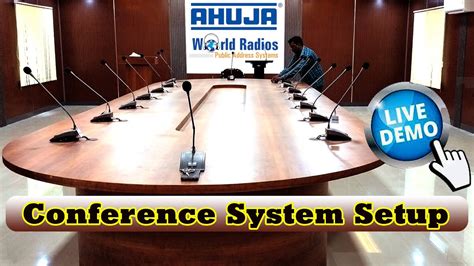 Audio Conference Room Setup Ahuja Conference System Live Demo