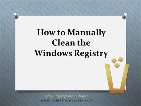 How To Manually Clean The Windows Registry YouTube