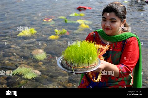 Jammu Indian Controlled Kashmir 18th Oct 2018 A Hindu Devotee