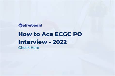 How To Ace Ecgc Po Interview 2022 Important Tips And Much More