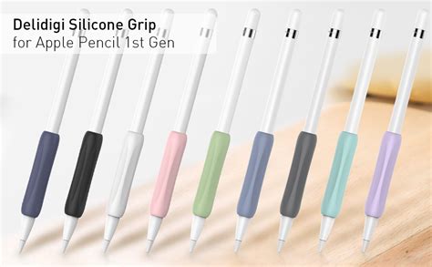 Delidigi Apple Pencil Grip 3 Pack Ergonomic Silicone Sleeve Accessories Compatible