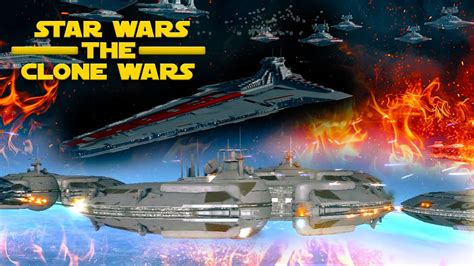 Galactic Republic Vs Cis Massive Epic Cinematic Space Battle Star