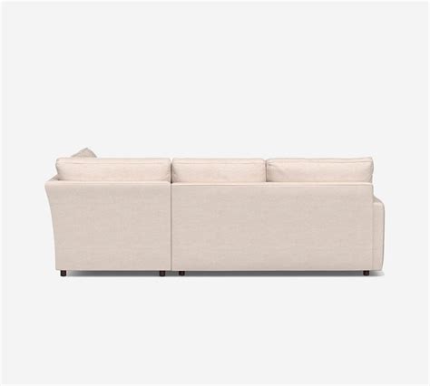 Pearce Square Arm Upholstered Return Bumper Sectional Pottery Barn