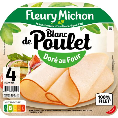 Mayorista Pechuga De Pollo Dorada Al Horno Rebanadas Fleury Michon