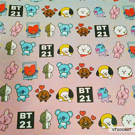 Jual Kertas Kado Motif BT21 KR200807 Shopee Indonesia