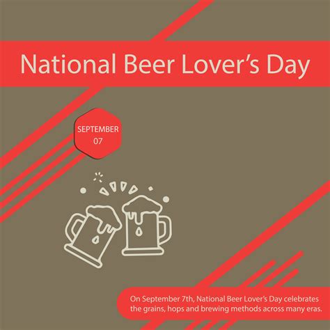 National Beer Lovers Day. 10355939 Vector Art at Vecteezy