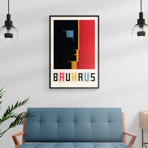 Bauhaus Logo in Color Poster Print, Bauhaus Signet Design, Abstract Design - Etsy