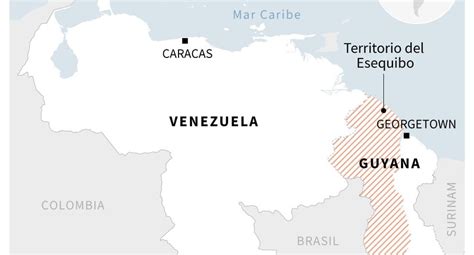 La Disputa Fronteriza Entre Venezuela Y Guyana Por El Territorio Del