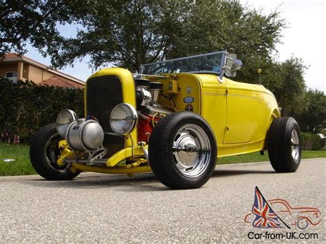 1932 FORD ROADSTER REMOVEABLE TOP 406ci AUTO GIBBONS HOT STREET ROD