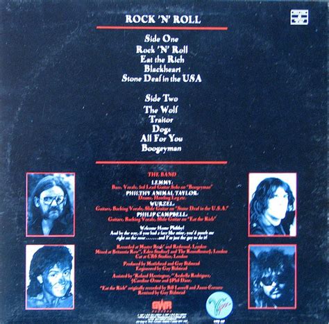 Motörhead – Rock 'N' Roll - 1987 – Vinyl Pursuit Inc