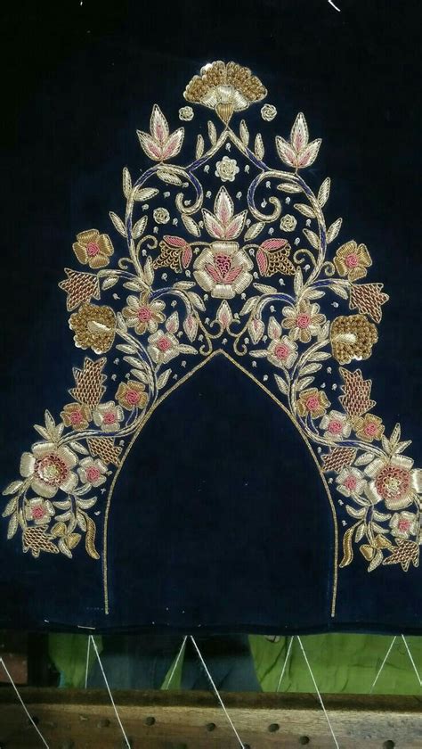 North Indian Velvet Jacket With Fine Zardozi Embroidery Artofit