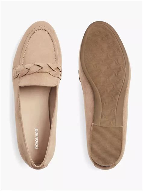 Graceland Light Brown Plait Detail Loafers In Brown Deichmann