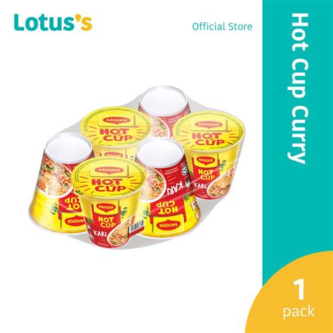 Maggi Hot Cup Curry Kick Flavour Instant Noodles 6 X 59g Shopee