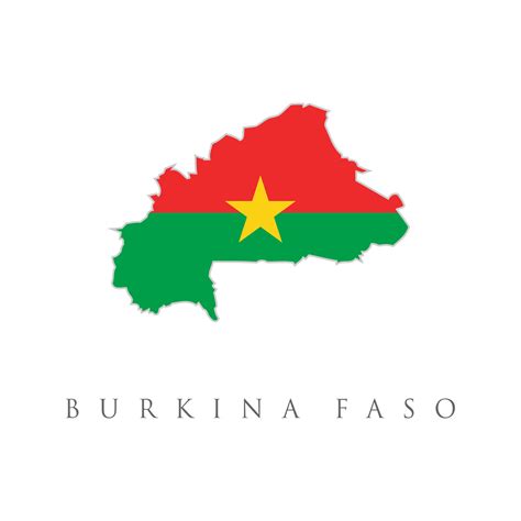 Burkina Faso country flag inside map contour design icon logo. Colorful ...