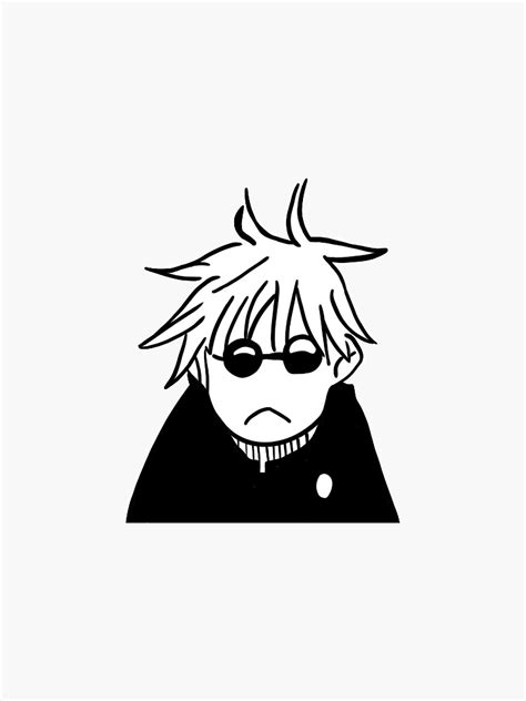 "sad gojo" Sticker for Sale by lleeroy | Redbubble