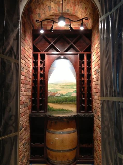 Murals Mediterranean Wine Cellar Houston By Artistic Interiors