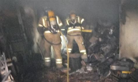 Una niña de dos años trasladada al hospital tras el incendio de una