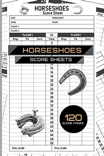 Horseshoes Score Sheets: Horseshoes Score Pads | Picnics and Games ...