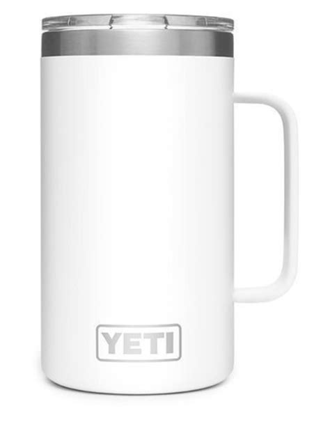 Yeti Rambler 24 Oz Mug White Geschirr Snowleader