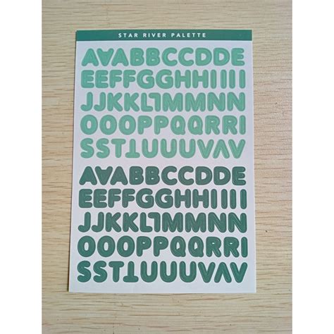 Jual Sticker Alphabet Number Stiker Huruf Angka Abjad Abc 123 Sticker