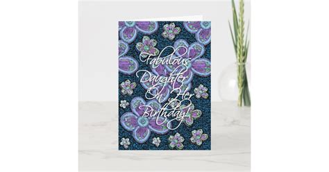 Fabulous Daughter Birthday Card Zazzle