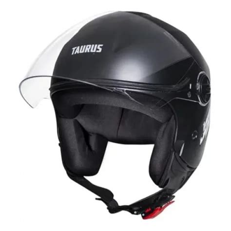 Capacete Taurus Aberto Joy 23 Preto Fosco Planeta Duas Rodas