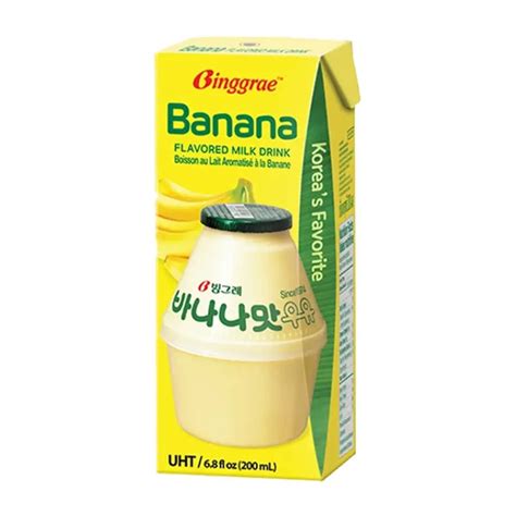 Binggrae Korean Flavored Milk Drink Box 200ml This Product Has Been