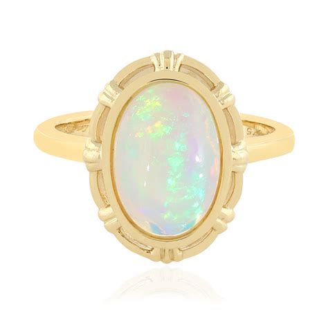 9K Welo Opal Gold Ring La Revelle 3513AO Juwelo