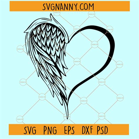 Angel Wings Svg File Guardian Angel Wings Svg In Memory Svg In