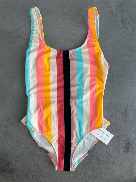 Anthropologie Solid And Striped Anne Marie One Piece Swimsuit Size Small