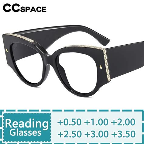 R57535 Casual Rivet Reading Glasses Women Stylish Cat Eye Optical