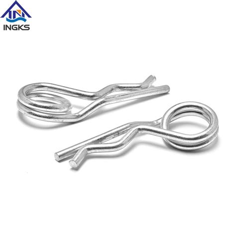 Metric System Stainless Steel Double Coil Heavy Hair Spring Cotter Pin