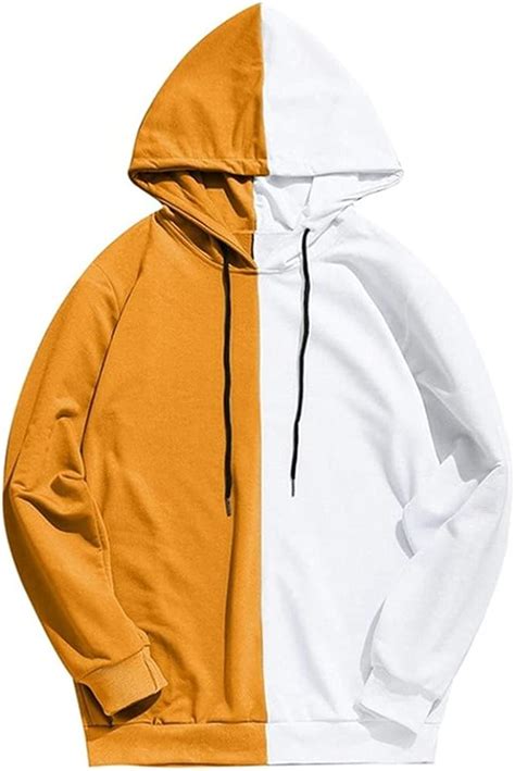 Hombres Negro Blanco Sudaderas Primavera Oversize Sudadera Con Capucha