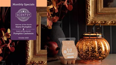 Scentsy October Warmer Scent Of The Month Starry Pumpkin