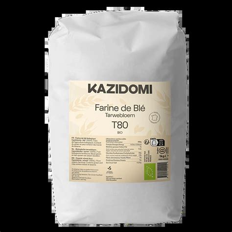 Farine Bl Semi Compl Te T Bio Kg Sur Kazidomi