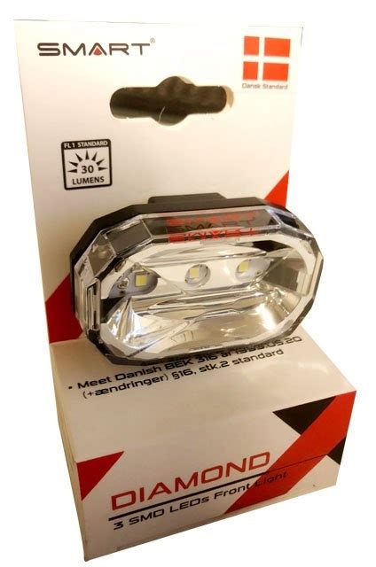 SMART Diamond Super Led Forlygte 30 Lumens Cykelinfo