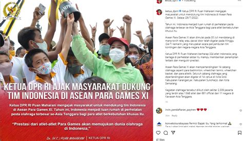 Ketua Dpr Ri Puan Maharani Ajak Masyarakat Dukung Tim Indonesia Di