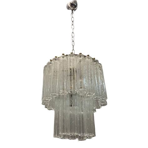 Mid Century Italian Murano Glass Tronchi Chandelier