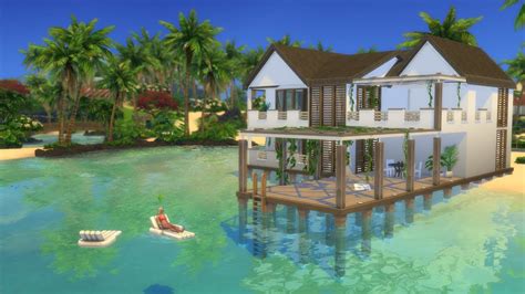 Bali Beach House The Sims 4 No Cc Stop Motion Youtube