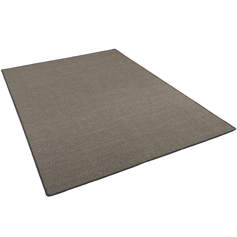 Tapis Astra En Sisal Tiss En Fibres Naturelles Couleur Stone Gris