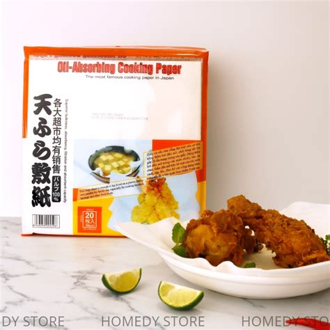 Giấy thấm dầu thực phẩm KOKUSAI Nhật Bản túi 20 tờ thấm hút dầu mỡ cho ...