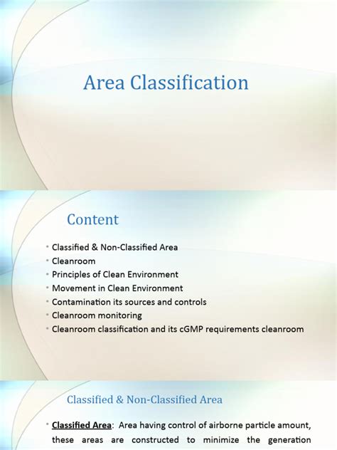 Area Classification Pdf
