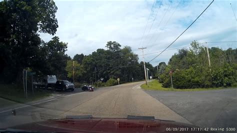 Car Pulls Out In Front Of Motorcycle Dash Cam Ohio Youtube